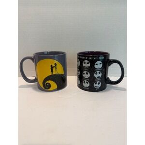 Disney Nightmare Before Christmas Jack Skellington Mug Set 20oz Silver Buffalo